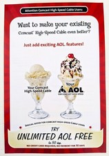 America Online Vintage Collectible Disc, Rare AOL Sign-up CD DESSERTS !