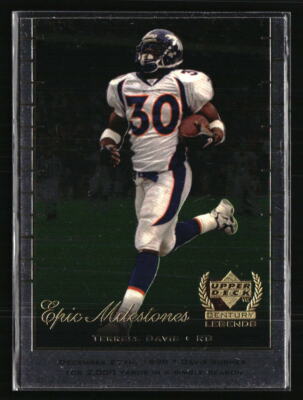 Terrell David 1999 Upper Deck Century Legends Epic Milestones #EM4 Football