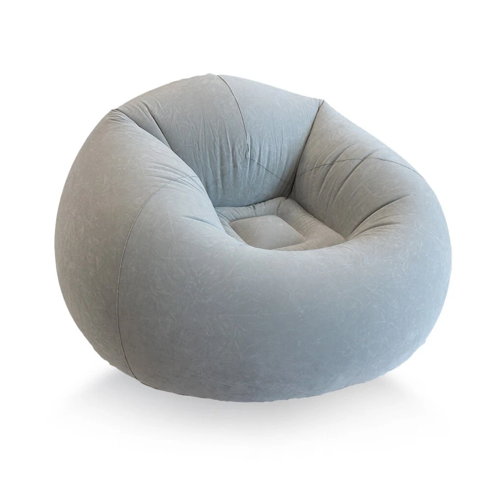 Inflatable Beanless Bean Bag Chair Lounge Sofa, 45x45x28"- Gray
Opens in a new window or tab