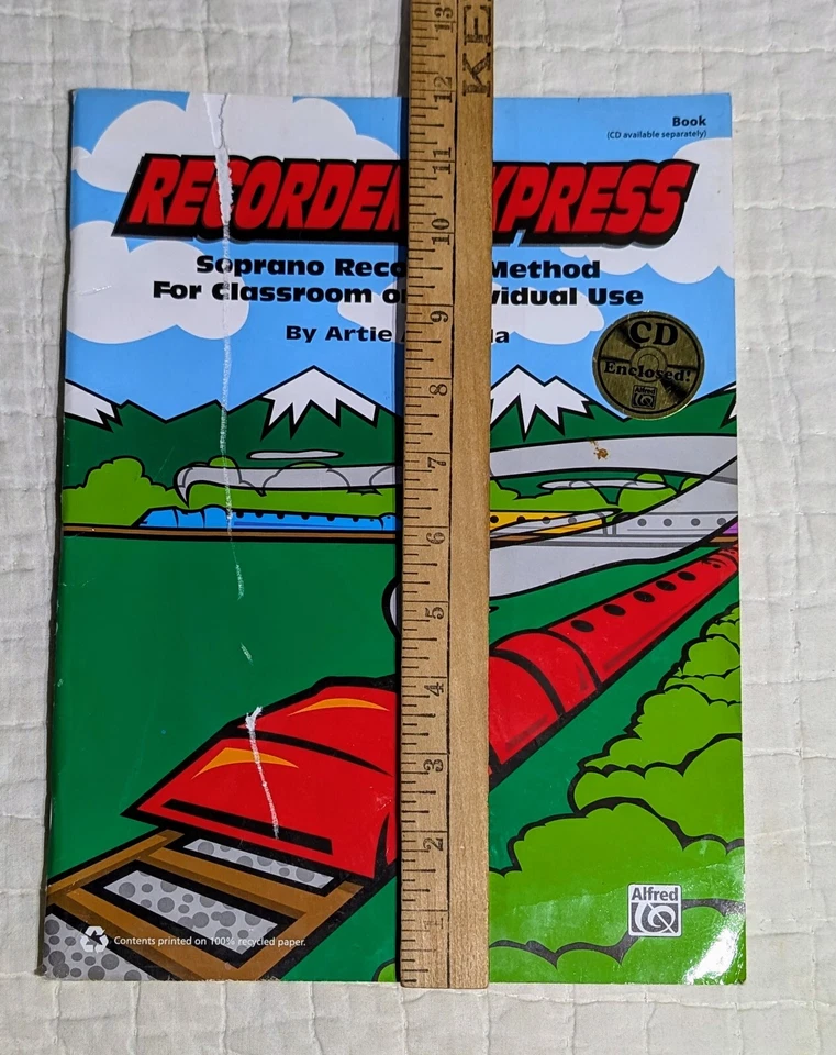 Recorder Express Soprano Recorder Method Artie Almeida 2003 Alfred Music & Disc - Image 3 of 4