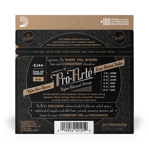 D'Addario EJ44 Pro-Arte Nylon Saiten für klassische Gitarre mit extra harter Spannung - Bild 3 von 3