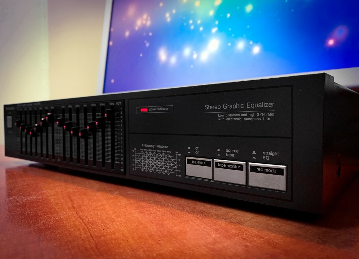 TECHNICS SH-Z200 🌈RaRe🌈 Vintage Stereo Graphic Equalizer