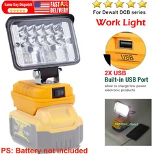 LED Work Light Compatible For Dewalt 20V 60V MAX DCB205 Li-Ion Battery 2800LM