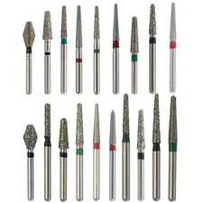 Dental Diamond Burs FG Round End Taper Barrel Fine Coarse High Speed 850 856 881