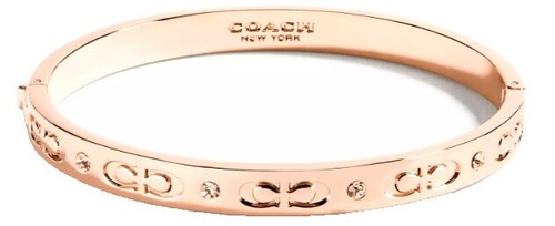ブレスレット COACH Kissing C Bangle Bracelet F59083 COACH KISSING C HINGED BANGLE BRACELET - Rose Gold NWT | eBay
