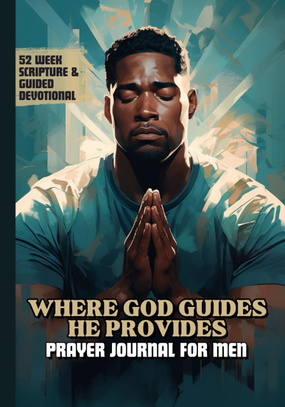 Where God Guides He Provides Prayer Journal For Men: 52 Week Guided Devotional W