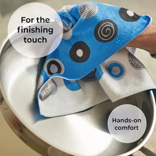 Toalla de cocina 1 paquete 100 % poliéster reciclado toalla para platos cristalería utensilios de cocina y Foto 2 de 4