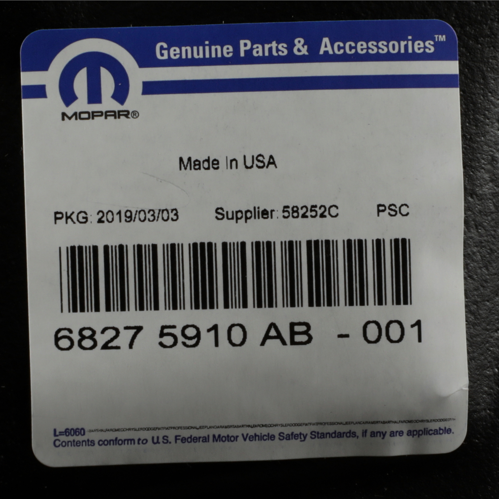 2019 DODGE RAM 1500 WHEEL WELL LINER SPLASH GUARD REAR RIGHT OE MOPAR