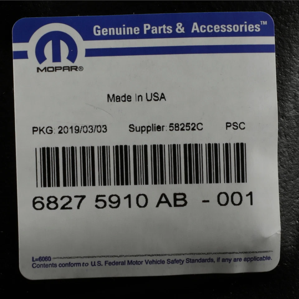 2019 DODGE RAM 1500 WHEEL WELL LINER SPLASH GUARD REAR RIGHT OE MOPAR 68628904AA - Imagem 3 de 3