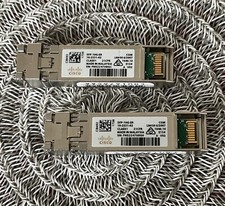 2PC---Cisco Green Hologram SFP-10G-ER 10GBASE-ER SFP+ Transceiver Module #S11-46