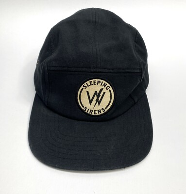 Sleeping With Sirens Black 5 Panel Baseball Hat Adjustable Cotton 