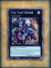 Yugioh Time Thief Redoer MP20-EN040 Secreto Raro 1ª Edición Casi Nuevo