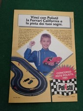  PUBBLICITA' ORIGINALE PISTE ELETTRICHE "POLISTIL" anni 80 pagine 1
