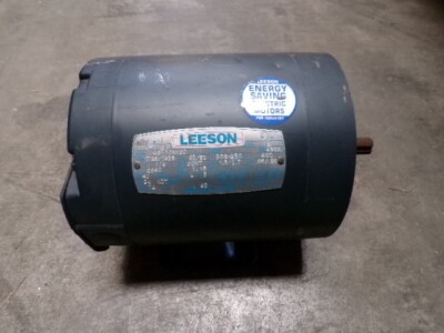 LEESON 1/3 HP MOTOR, FR C56C, 1725 RPM, 208-230/460, #416220L NEW