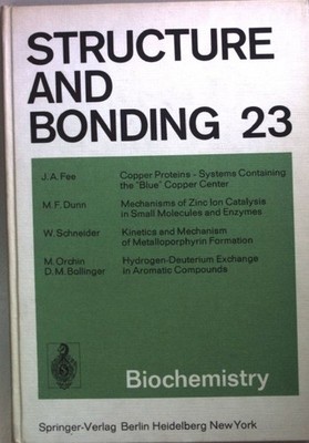 Structure and bonding: Vol. 23. Dunitz, Jack D.: