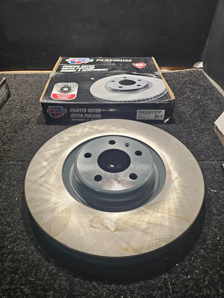 (数量 2) 适用于 2012 - 2013 年奥迪 A6 Quattro 前绘制动盘转子 YH335137P — 第 2/4 张图片