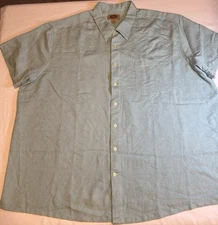 Foundry Men’s 3XL Mint Button Down Short Sleeve Shirt