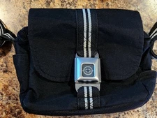 Buckle Down Chevy Chevrolet Seatbelt Bag Handbag Black Shoulder Crossbody Purse