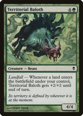 TERRITORIAL BALOTH X 4 E/X+ ZENDIKAR MAGIC THE GATHERING