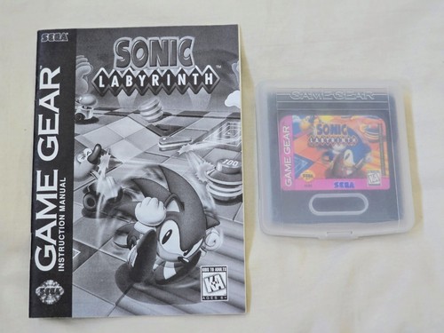 Sega Game Gear Sonic Labyrinth with Manual Tested