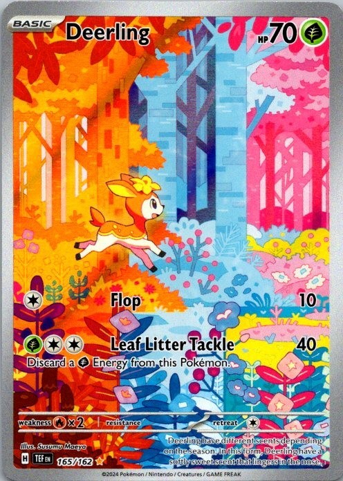 Pokémon TCG Deerling 165/162 Temporal Forces Illustration Rare NM (SKU 1-2)
