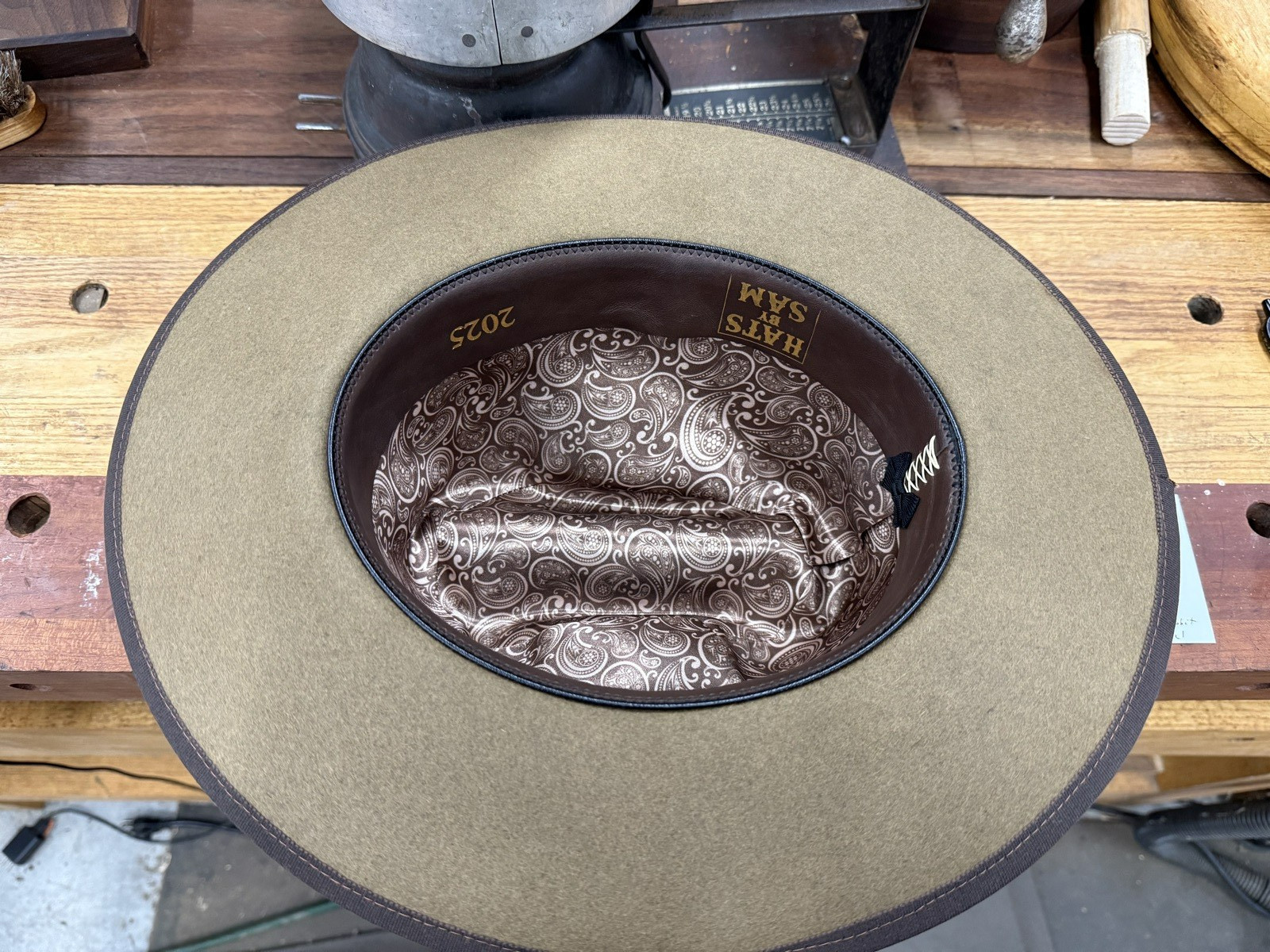 The Road!  Brand New Handmade Rabbit Fur Felt Open Road Style Hat. Sz 7 3/8