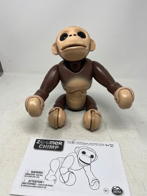 Vintage Spin Master Zoomer Chimp Interactive Robotic Toy Monkey Doll
