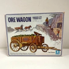 Vintage Craft Master Ore Wagon Wooden Kit No. 50124 General Mills 1971