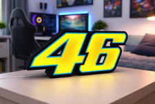 Valentino Rossi  LED Light Box Sign - Moto Sport 46  - Man Cave Decor Display