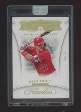 2018 Flawless Nicknames Holo Gold Mike Trout Angels Diamond Gem 4/20 w/ DGA
