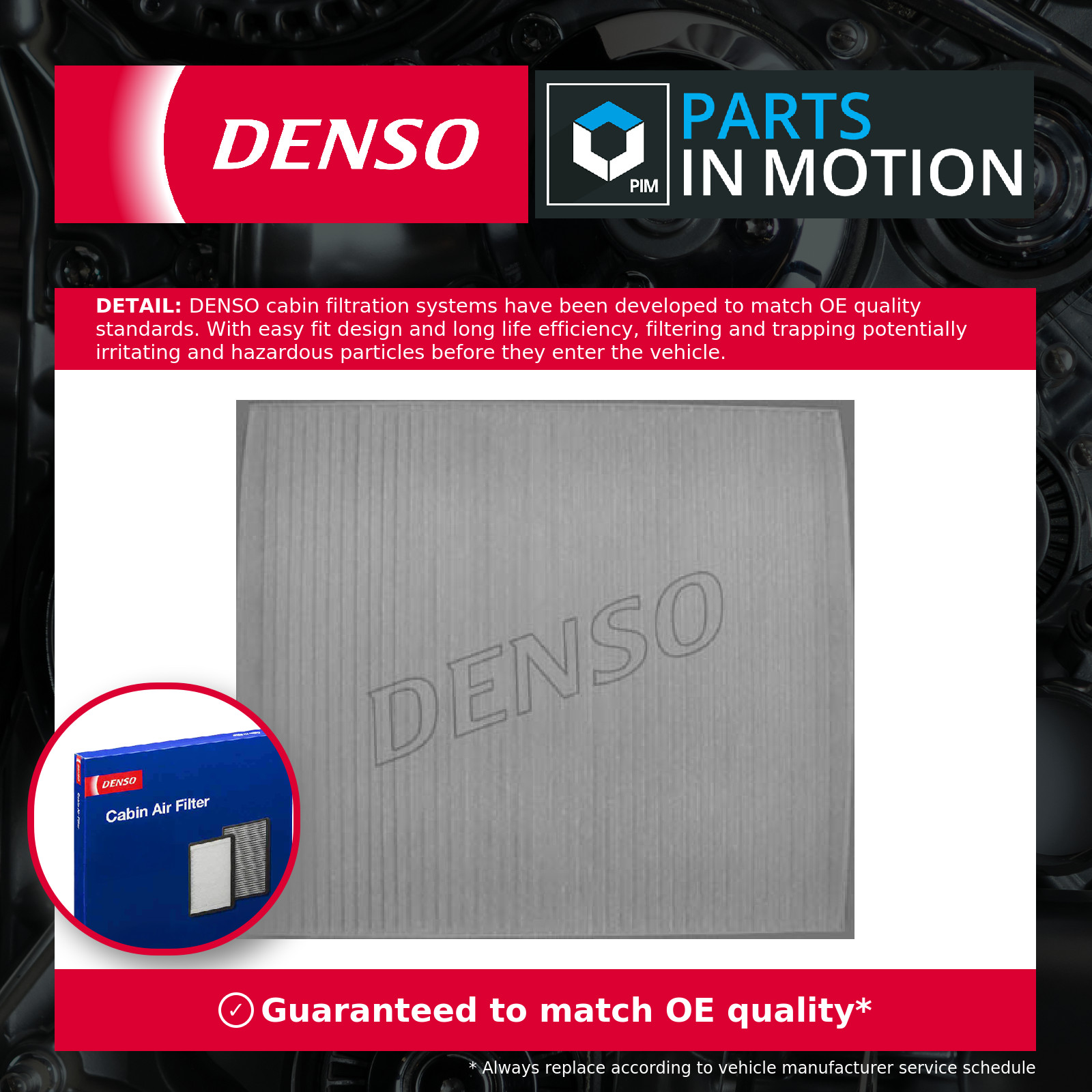 Fits DENSO DCF486P Filter, interior air ⭐UK Stock⭐ - Image 2