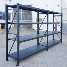2.7M Long Garage Shelving Warehouse Rack Storage Long Span Metal Shelves-1.5(H)