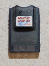 Vintage Playstation 1 Performance 2x Dual Page Memory Card Black Tested