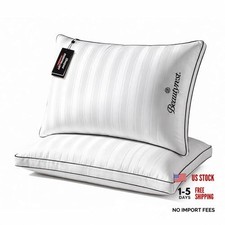 Hotel Collection Luxury Queen Pillows Set of 2 - Queen Size Set of 2 White