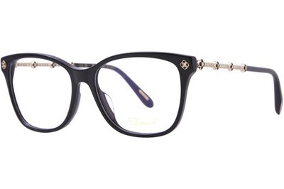 Chopard VCH352S 0700 Eyeglasses Women's Shiny Black Full Rim Square Shape 54mm