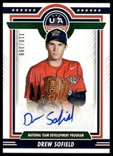 2022 Panini Stars & Stripes USA #NTDP-DS Drew Sofield Signatures #/399