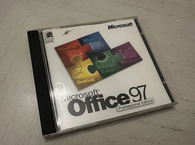 Microsoft Office 97 Professional Edition with CD Key Preowned Good Condition