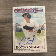 2024 Panini Boys of Summer #Coby Mayo SP Characters of the Game Auto #/49