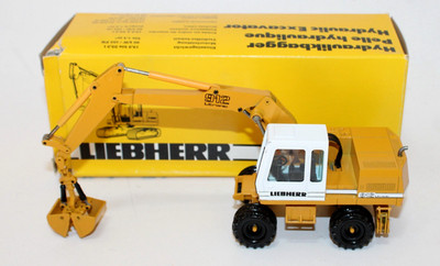 Conrad 2830 Liebherr A912 Hydraulic Wheeled Clamshell Excavator 1:50 MIB Germany