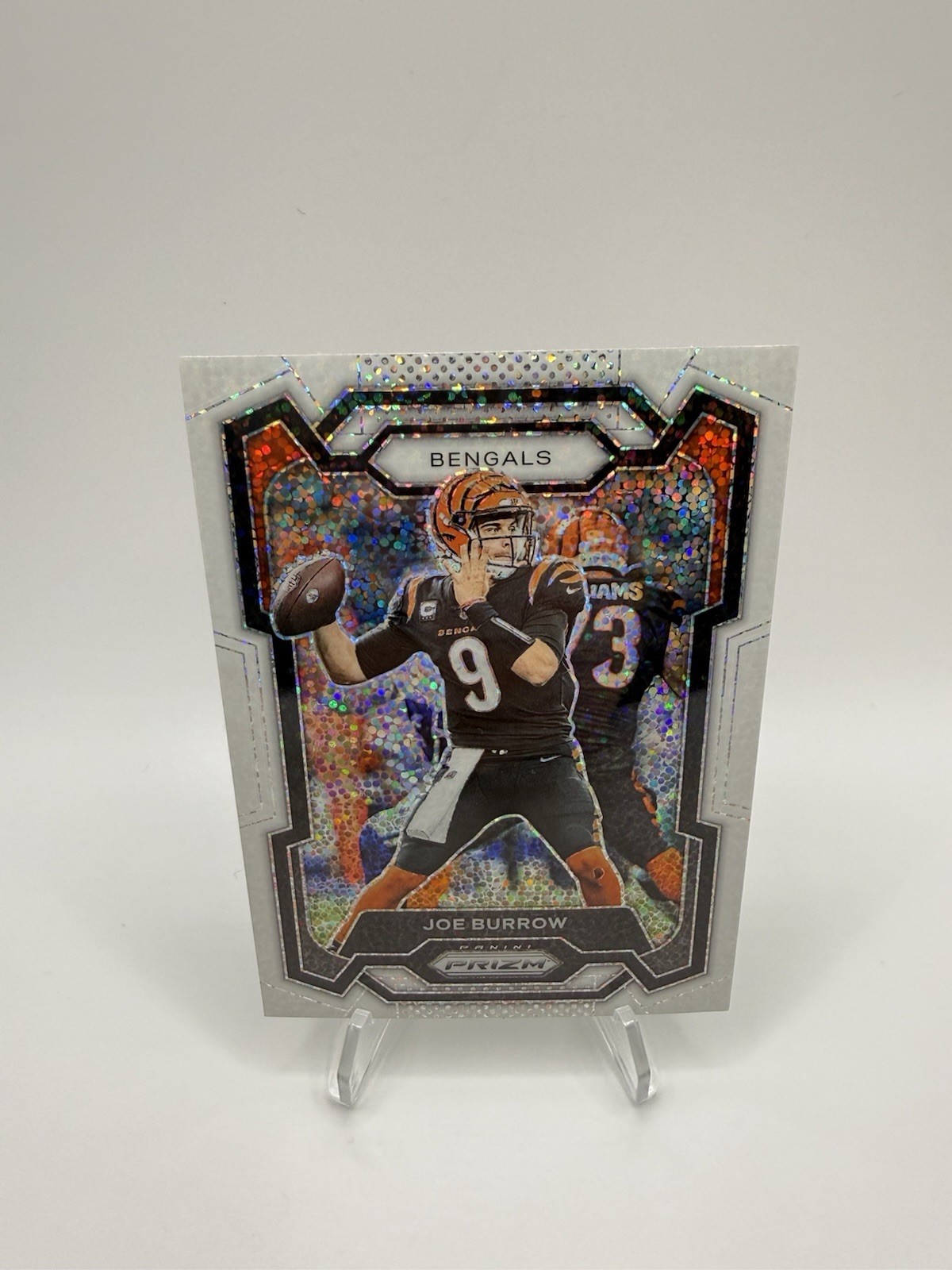 2023 Panini Prizm White Sparkle: #57 Joe Burrow SSP Cincinnati Bengals