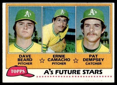 1981 Topps A's Future Stars - Dave Beard/Ernie Camacho/Pat Dempsey Rookie