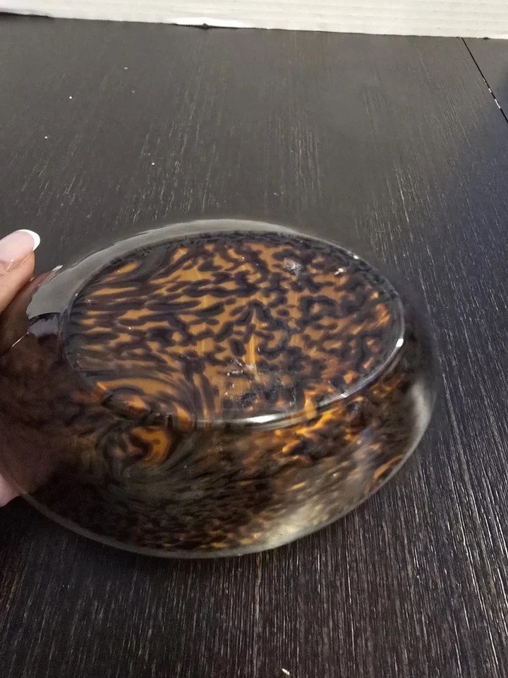 Porta-saboneteira de vidro âmbar tartaruga - Imagem 4 de 4