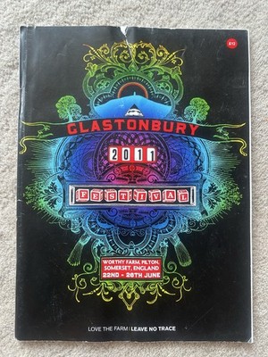 Coldplay U2 Beyonce Glastonbury Festival 2011 Programme Music Rare Free Post UK