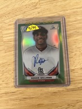 2014 Bowman Chrome Green Refractor Ronnie Williams Autograph 91/99 Cardinal