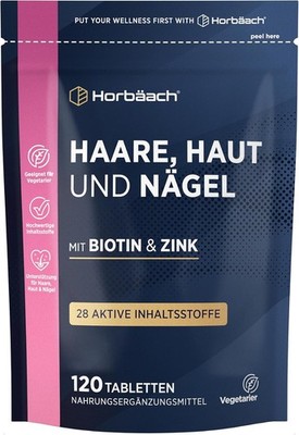 Biotin Komplex mit Zink, Eisen, B-Vitaminen & mehr   120 vegane Kapseln