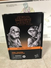 Star Wars 3.75  Black Series NIB - New Hope Rebel Trooper & Stormtrooper
