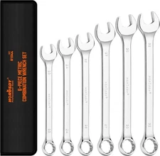 Large Wrench Set W/Rolling Pouch Metric 6-Piece 23Mm 24Mm 26Mm 27Mm 30Mm 32Mm