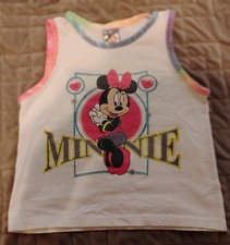Vintage Mickey's Stuff For Kids/Allison MFG Co, Minnie Mouse Girls Tank Top, 5/6