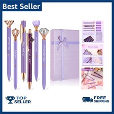 6 Pcs Fancy Pens for Women Crystal Diamond Pen for Journaling Pretty Glitter ...