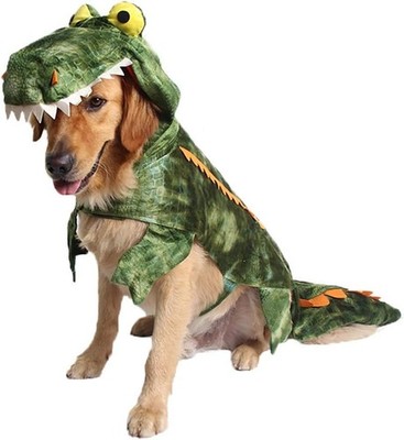 Alligator Dog Costume Halloween Costume, Dogs Large, Multi-colored 